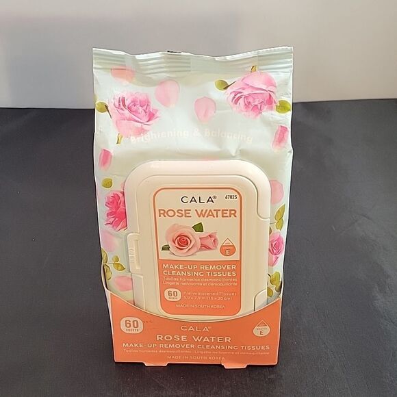 CALA ROSE WATER MAKE UP REMOVING CLEANSING TISSUES - Picture 1 of 9